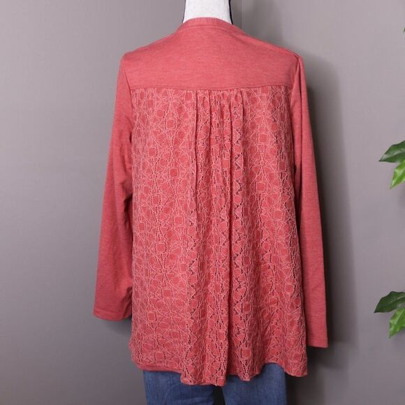 Logo Lounge Zip Up SweatShirt Jacket Crochet Lace - Picture 4 of 8